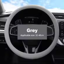 Universal Non-Slip Car Steering Wheel Cover – Soft Silicone Grip, Breathable 38cm Fit