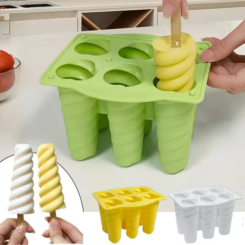 Food Grade Silicone Ice Pop Mold with Lid & Handle | DIY Popsicle Maker for Juice, Coffee, Jelly & Frozen Desserts | Easy Release Ice Cream Mold