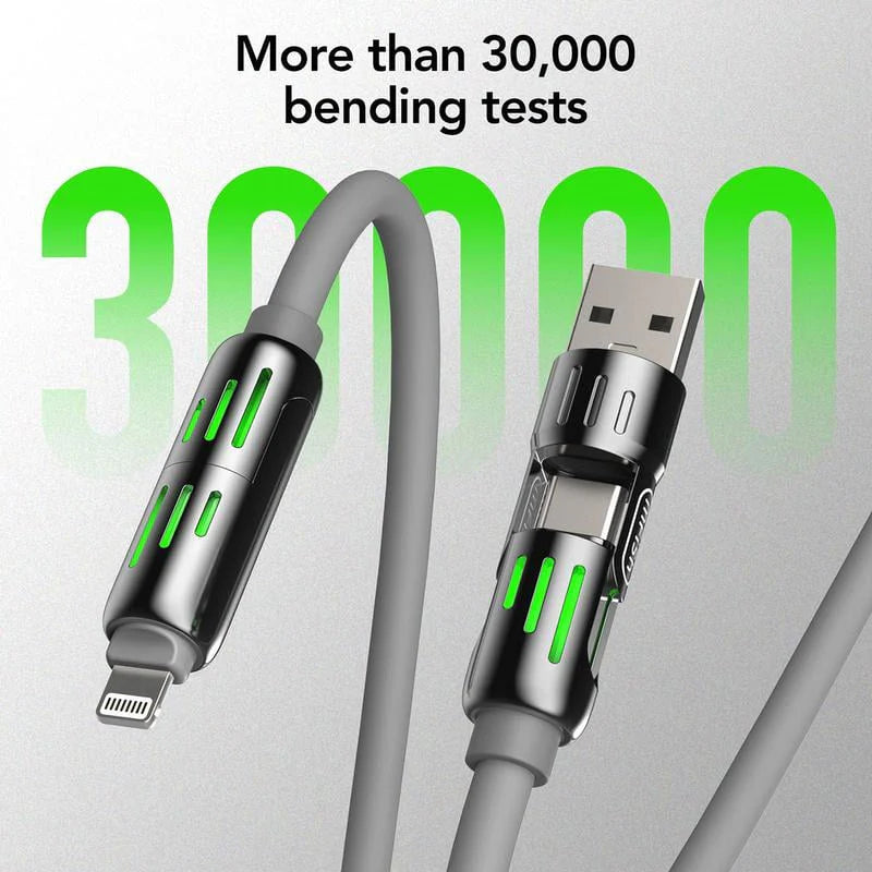 Premium 4-in-1 Fast Charging Cable – Universal Compatibility