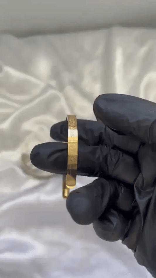 Ayat ul Kursi Engraved Bangle for Women | Stainless Steel Bracelet