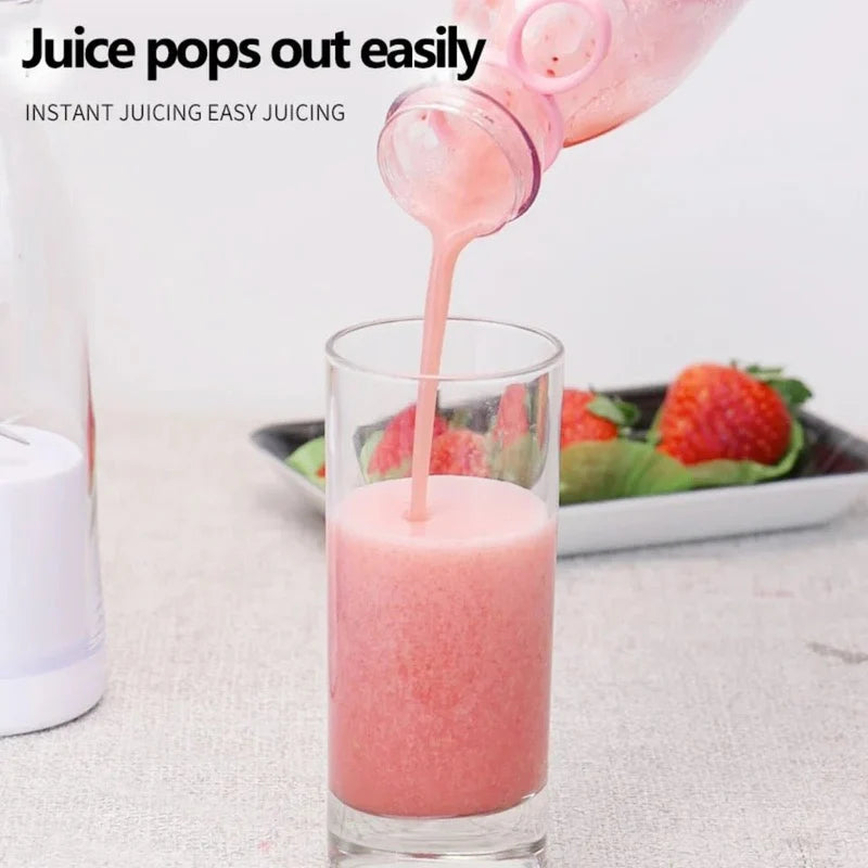 Portable Juicer Bottle – USB Rechargeable Personal Blender